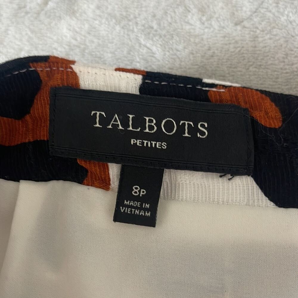 Talbots Textured Leopard Print Cotton Pencil Skir… - image 4